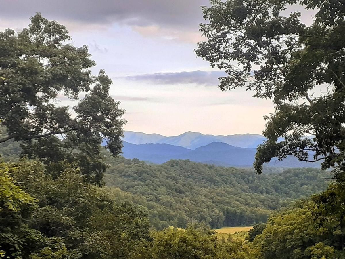 Treetops Cabin Easy To Asheville With Fast Wifi And Great View Swiss Luaran gambar